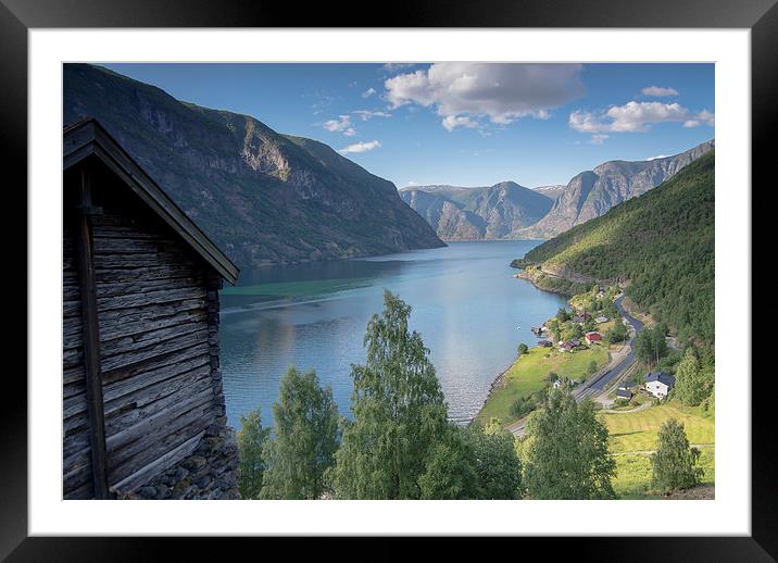 Looking out onto the fjord Framed Mounted Print by Jonathon barnett