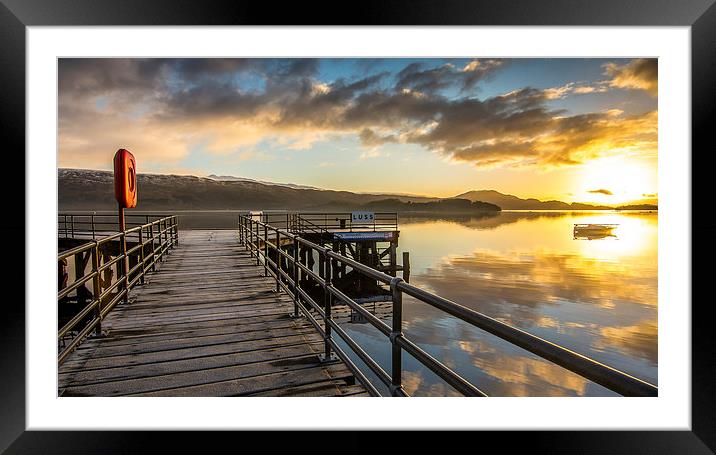  Loch Lomond sunrise Framed Mounted Print by Jonathon barnett