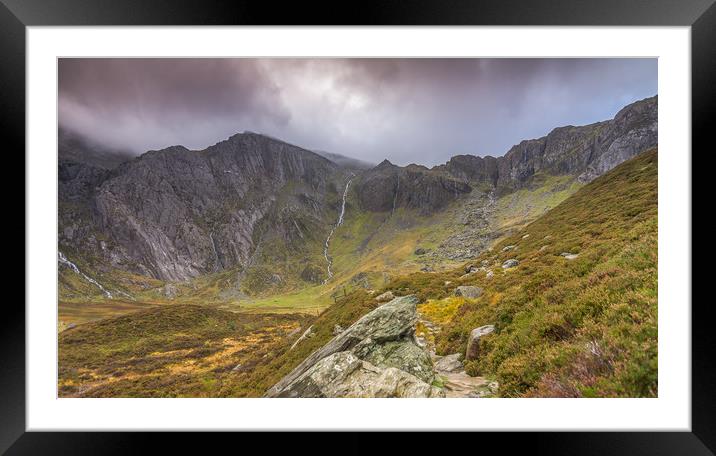 Mountain peaks Framed Mounted Print by Jonathon barnett