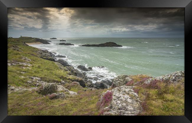 Green seas Framed Print by Jonathon barnett