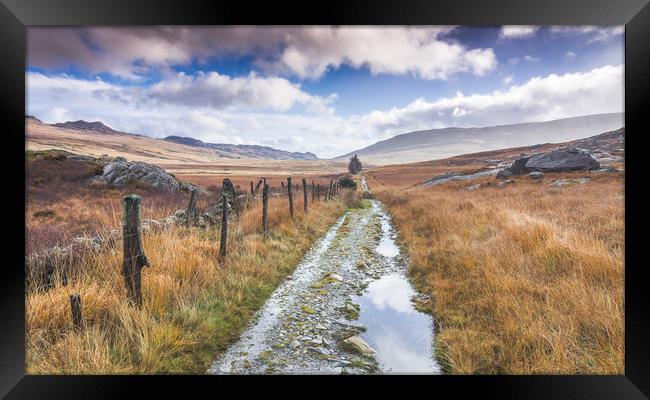 Lonely track Framed Print by Jonathon barnett