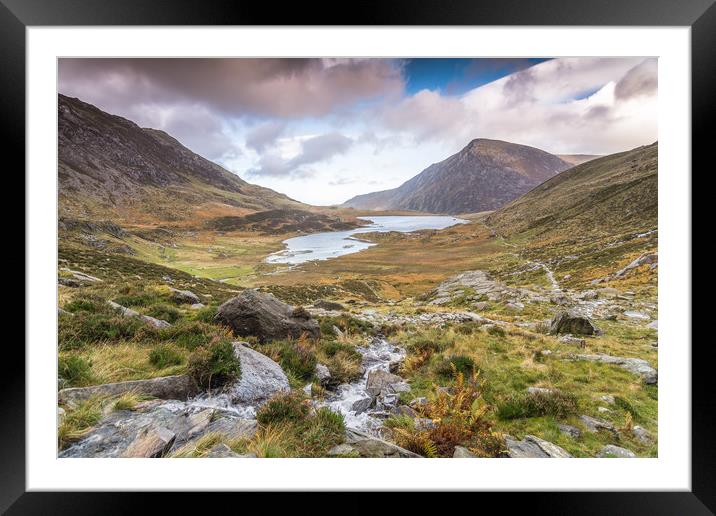 Mountain view Framed Mounted Print by Jonathon barnett