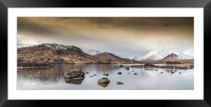 Winter calm Framed Mounted Print by Jonathon barnett