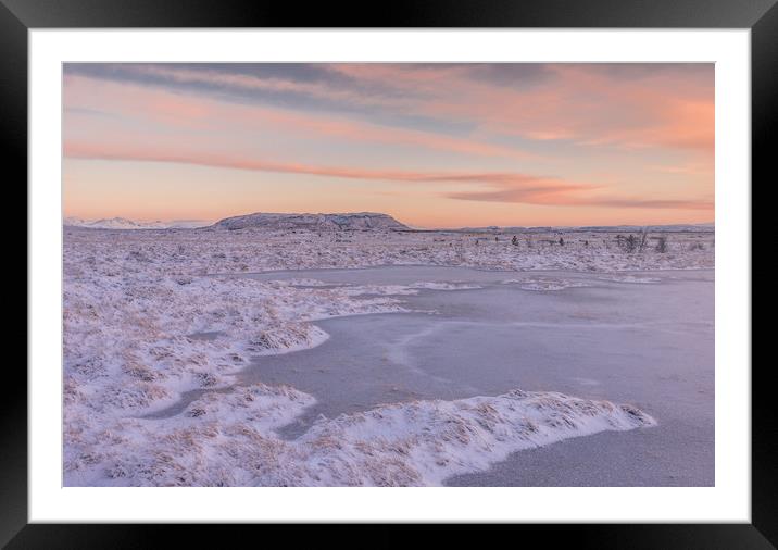 Winter sunrise Framed Mounted Print by Jonathon barnett