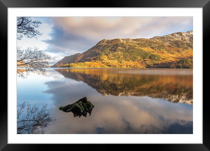 Ullswater reflections Framed Mounted Print by Jonathon barnett