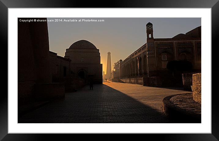  Khiva before the merchants came Framed Mounted Print by Sharon Cain
