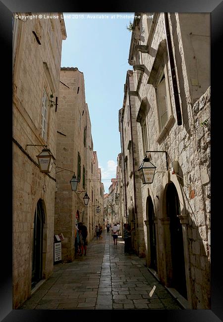  Dubrovnik, Croatia Framed Print by Louise Lord