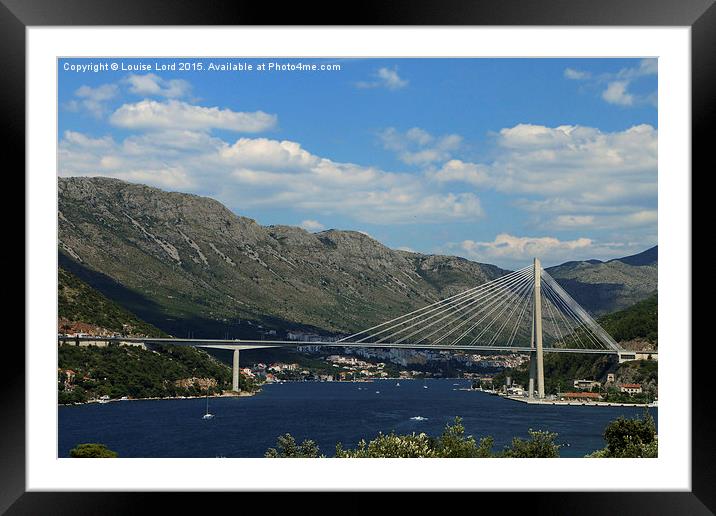  Port of Dubrovnik, Croatia Framed Mounted Print by Louise Lord