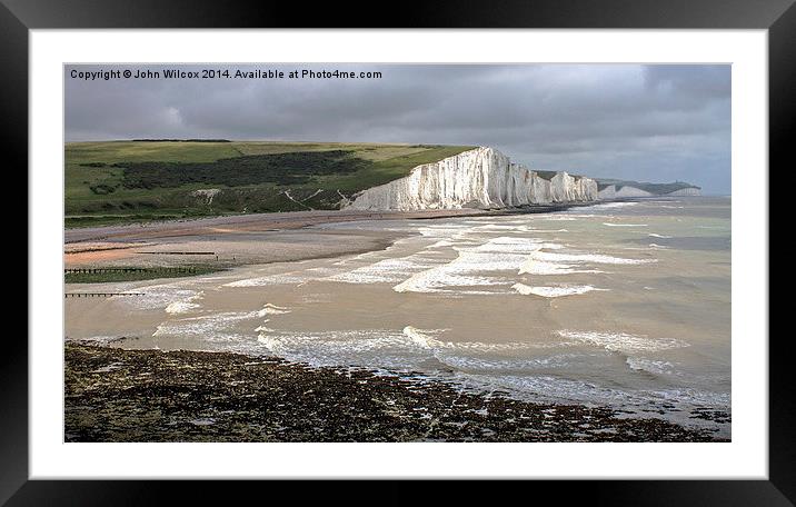 The Seven Sisters  Framed Mounted Print by John Wilcox