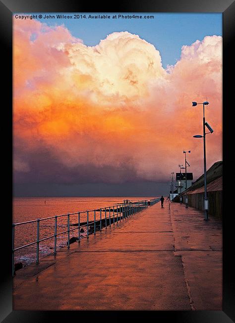  Sunset After the Storm Framed Print by John Wilcox