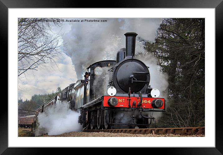 Steam Power Framed Mounted Print by John Wilcox