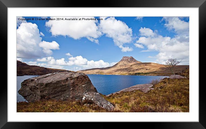  Stac Polly Framed Mounted Print by Charles Watson