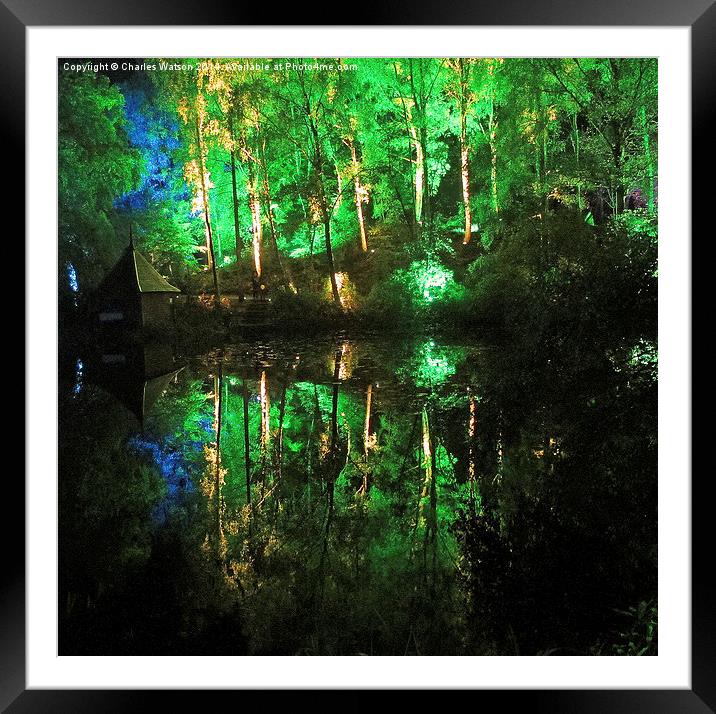  Light show Framed Mounted Print by Charles Watson