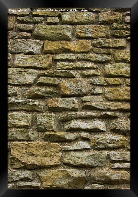  Stone Wall Framed Print by Phil Clarkson