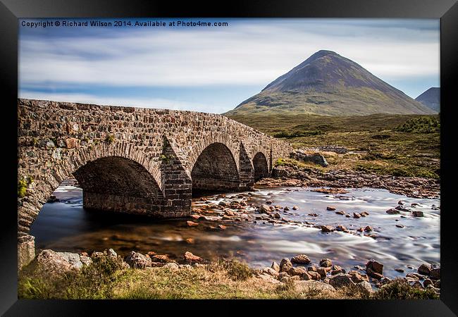 Bridge to Glamaig Framed Print by Richard Wilson