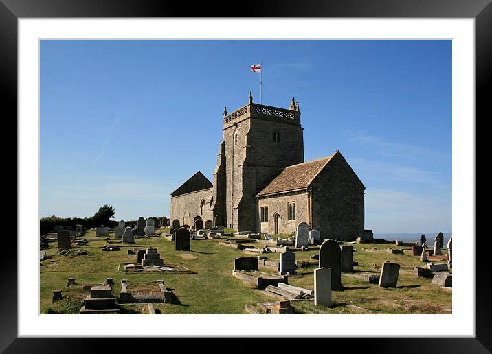  Uphill Church (St.Nicholas) Framed Mounted Print by Neil Smith