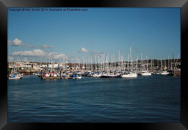  Plymouth Yacht Club Framed Print by Neil Smith