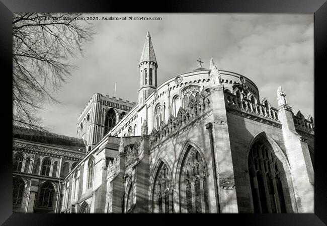 Peterborough Cathedral Framed Print by Richard Wareham