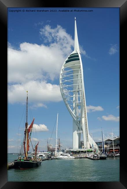 Spinnaker Tower. Framed Print by Richard Wareham