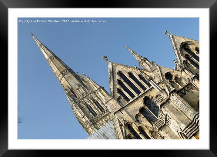 Salisbury Cathedral  Framed Mounted Print by Richard Wareham