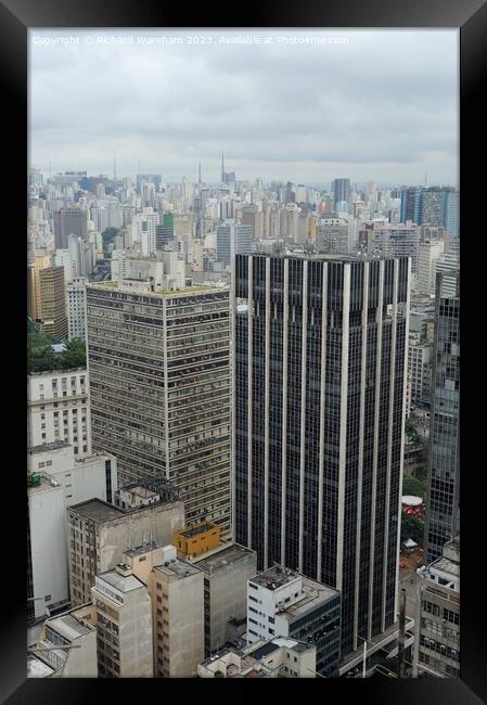  Downtown Sao Paulo Brazil Framed Print by Richard Wareham