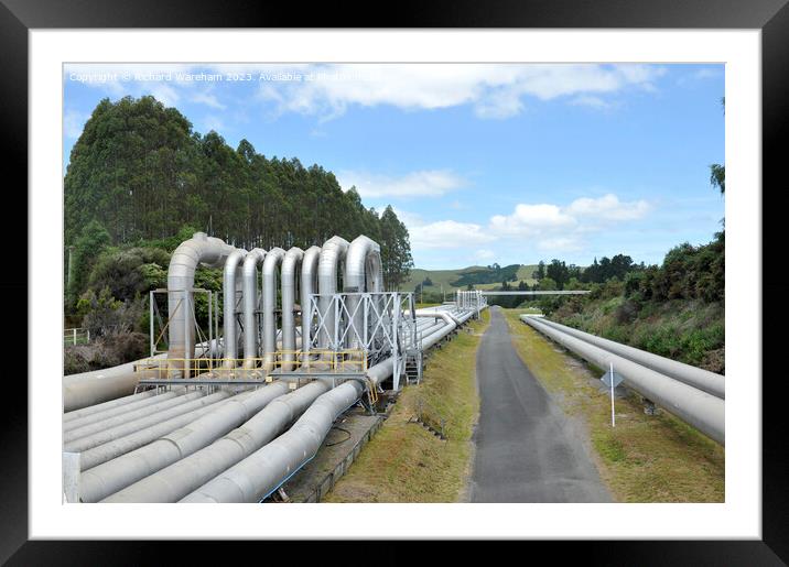 Wairakei Power Thermal Station Framed Mounted Print by Richard Wareham