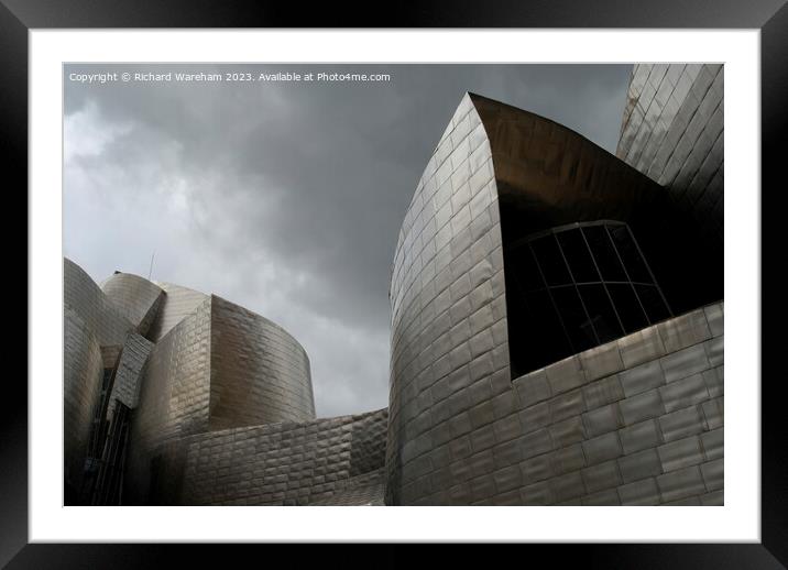 Bilbao Spain  Guggenheim museum Framed Mounted Print by Richard Wareham