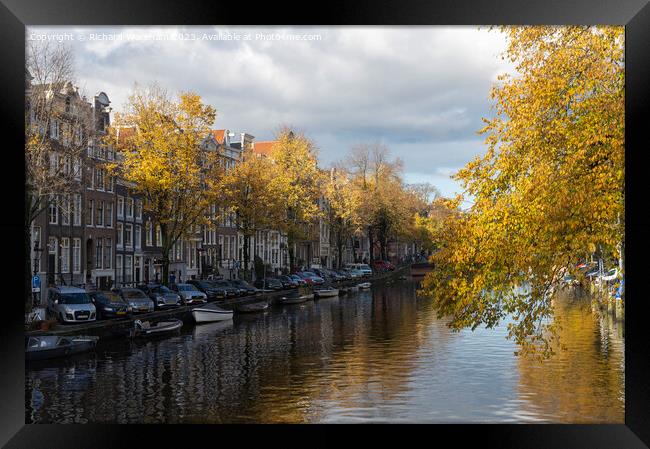 Amsterdam Autumn Framed Print by Richard Wareham