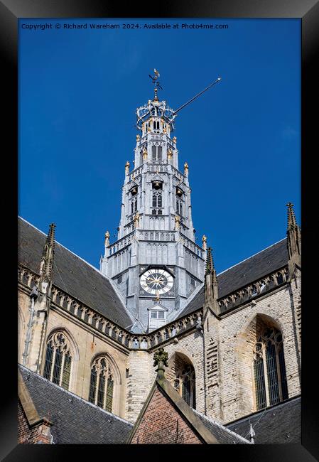 Grote Kerk or St.-Bavokerk Framed Print by Richard Wareham