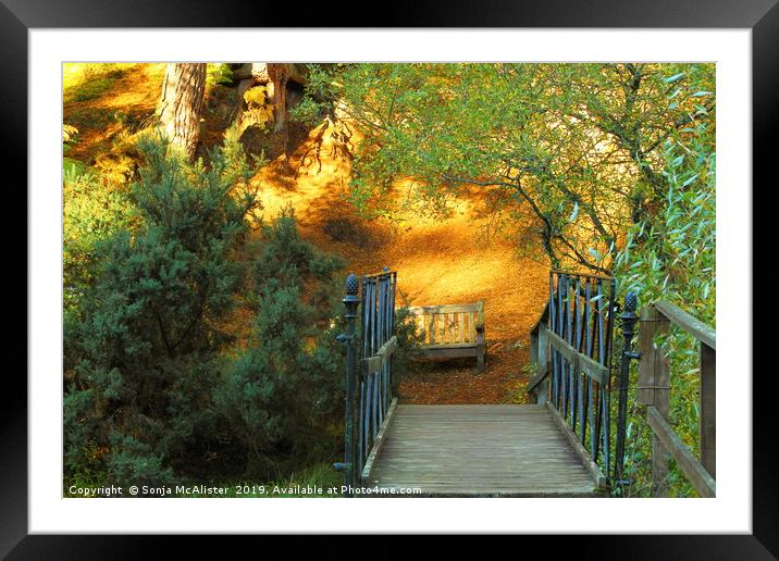 Cross that bridge Framed Mounted Print by Sonja McAlister