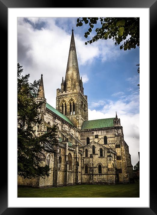 CHICHESTER CATHEDRAL  Framed Mounted Print by DAVE BRENCHLEY