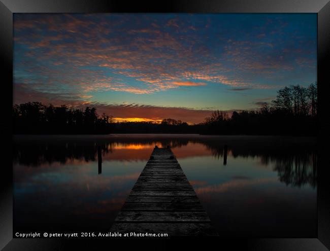 Long Jetty Framed Print by peter wyatt