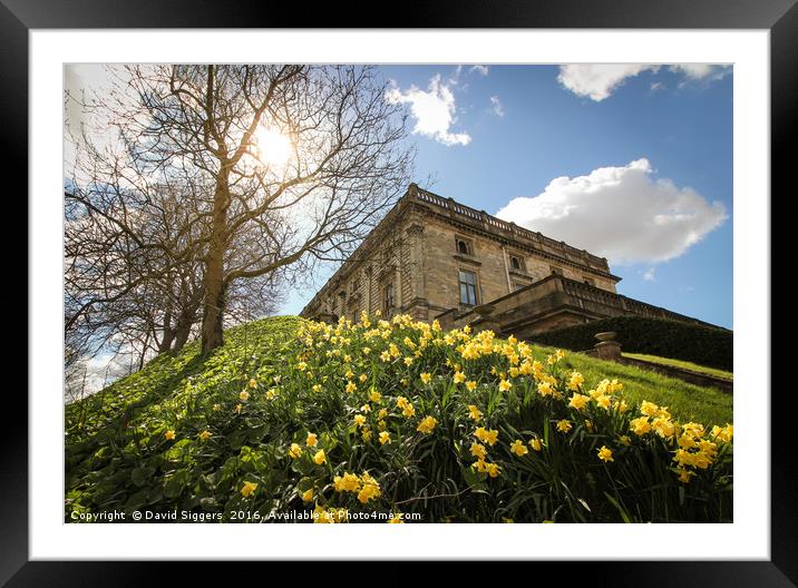 Nottingham Castle in the Sun Framed Mounted Print by David Siggers