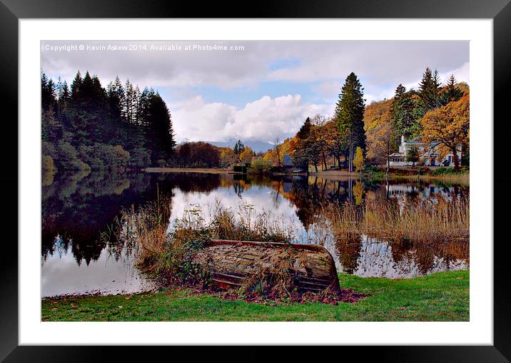  Scottish Trossachs in Autumn Framed Mounted Print by Kevin Askew