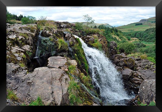  Loup of Fintry Waterfall Framed Print by Kevin Askew