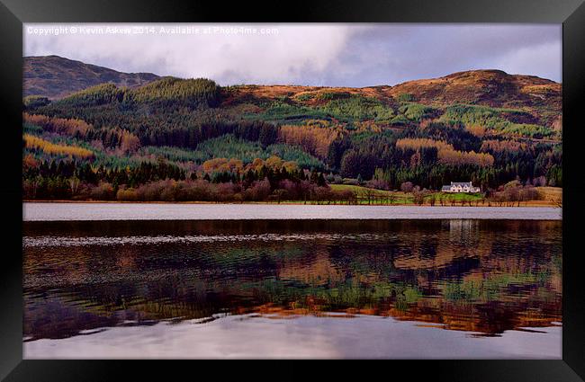  Loch Chon in Autumn Framed Print by Kevin Askew
