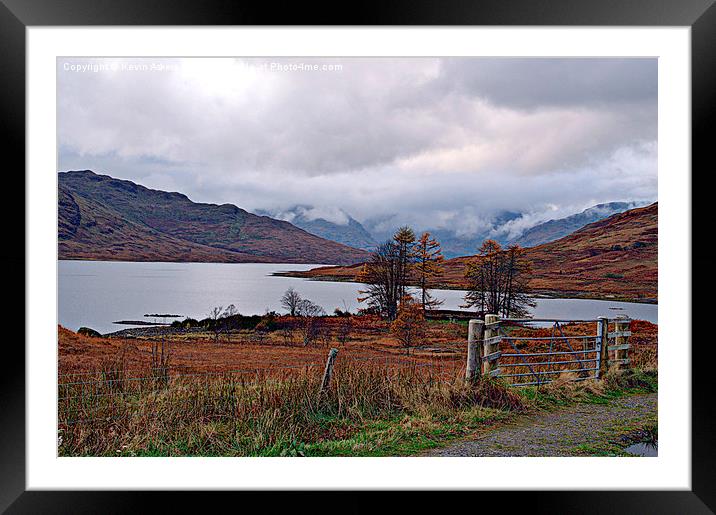 Loch Arklet Framed Mounted Print by Kevin Askew