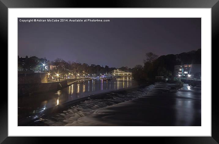  Chester and the River Dee Framed Mounted Print by Adrian McCabe