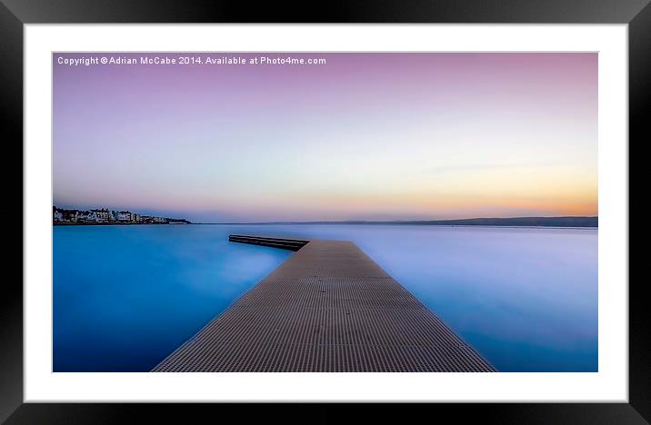  Tranquility Is.... Framed Mounted Print by Adrian McCabe