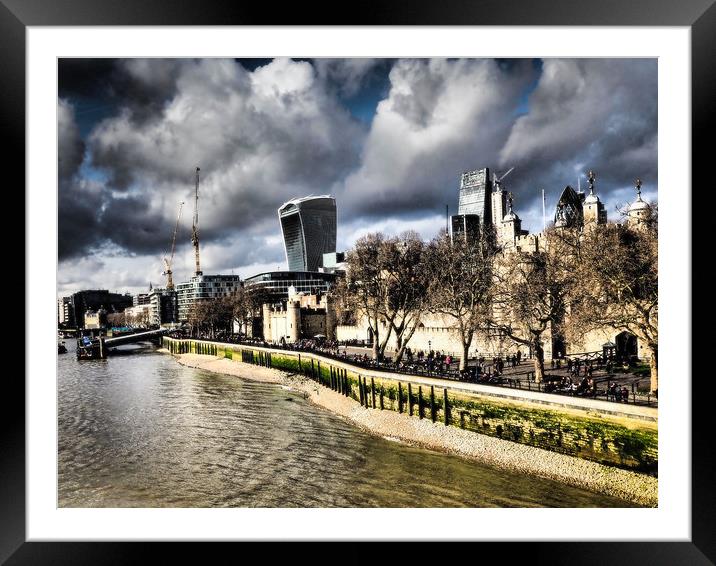 London SkyLine. Framed Mounted Print by David Hall