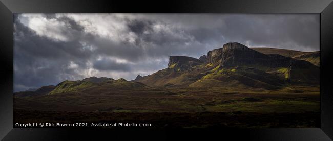 North of the Trotternish Ridge Framed Print by Rick Bowden