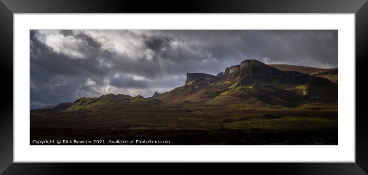 North of the Trotternish Ridge Framed Mounted Print by Rick Bowden