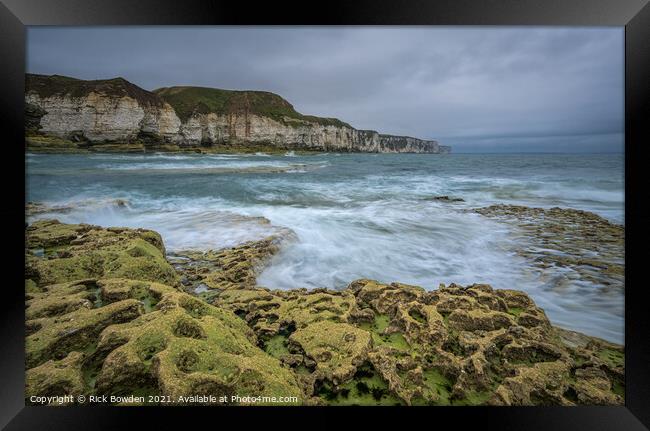 Thornwick Bay Flamborough Framed Print by Rick Bowden