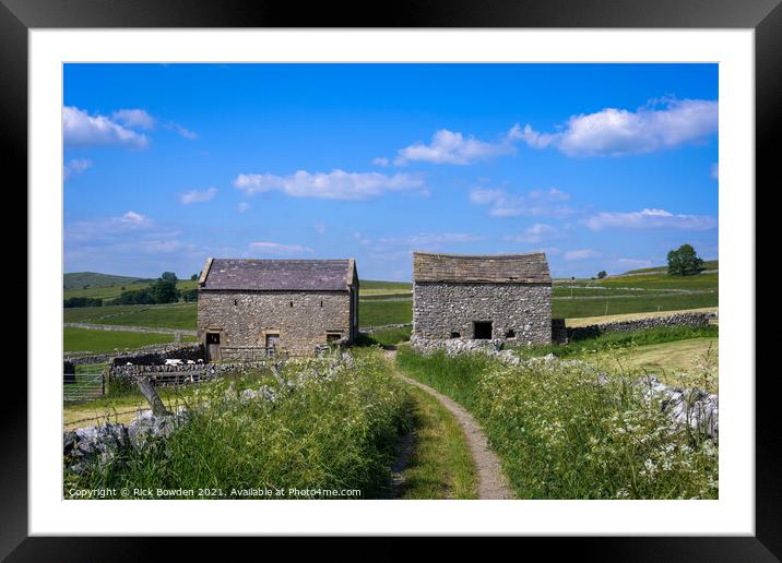 Rolling Hills of Staden Barns Framed Mounted Print by Rick Bowden