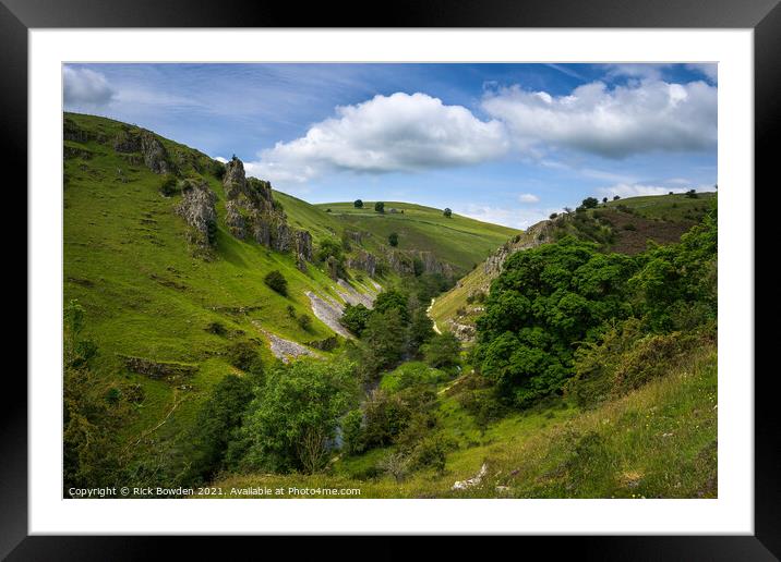 Wolfscote Dale Framed Mounted Print by Rick Bowden