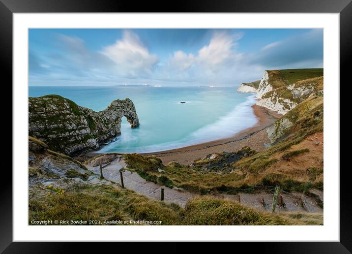 Majestic Durdle Door Arch Framed Mounted Print by Rick Bowden