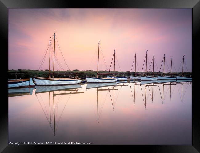 The Morston Line Framed Print by Rick Bowden