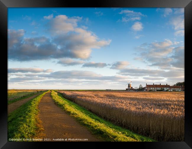 Path by the Mill Framed Print by Rick Bowden