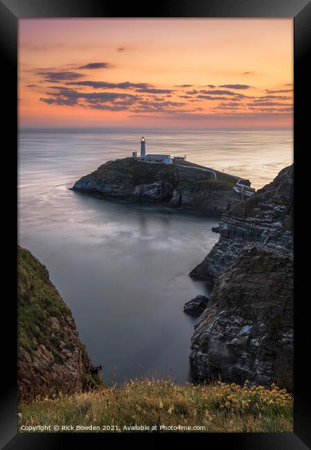 South Stack Framed Print by Rick Bowden
