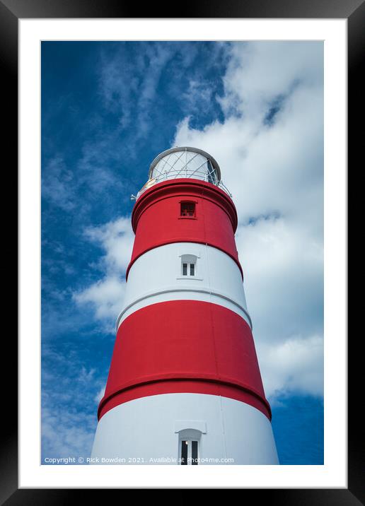 Happisburgh Lighthouse Framed Mounted Print by Rick Bowden